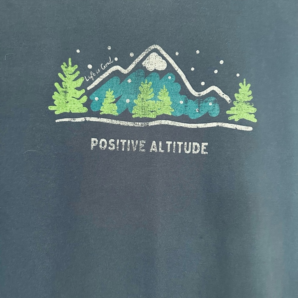 Men’s Life Is Good Blue Crusher Long Sleeve Tee